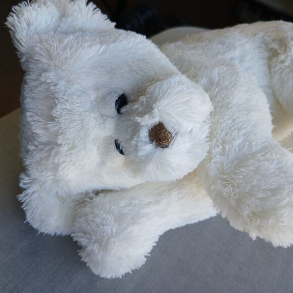 Sleepy Polar Bear Plush Stuffed Animal Evergreen Enterprises cuddle teddy soft - Picture 3 of 12